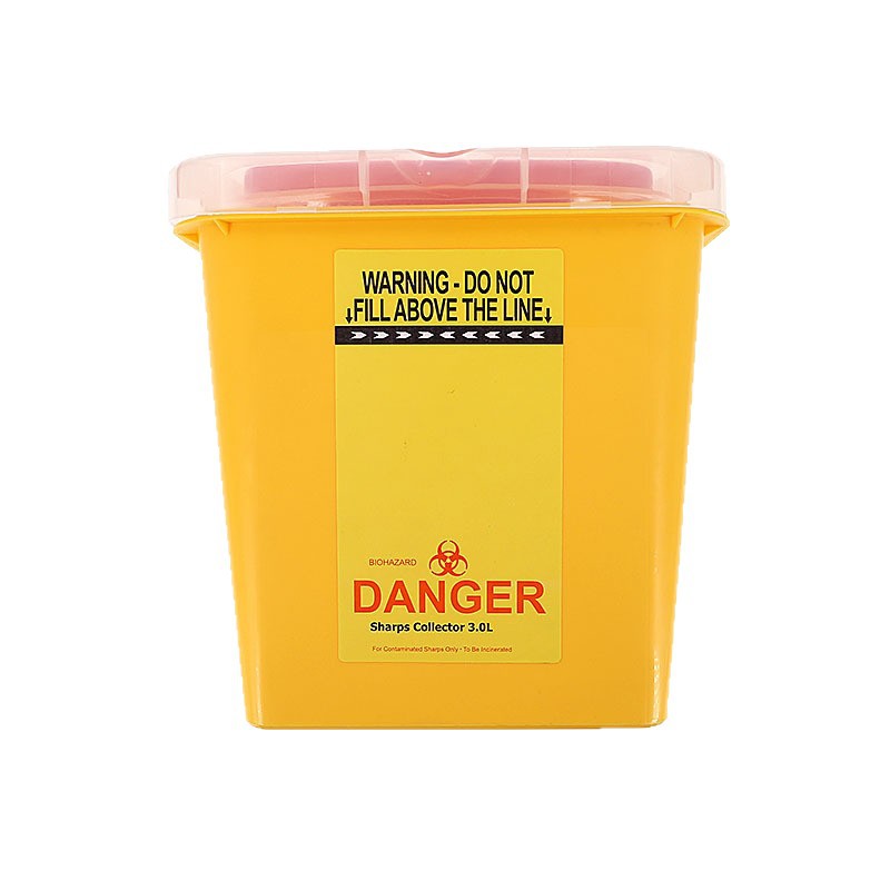 Cross-border exclusive square push-lid sharp tool boxes, hospital and clinic sharp tool boxes, needle boxes, and multi-specification medical waste boxes Item Picture