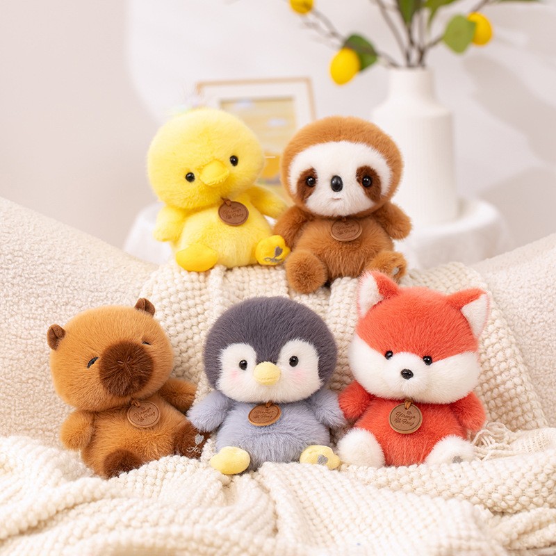 Genuino arte de peluche fang aroma mano tesoro mesa acompañante panda kapibara conejo pingüino adorable juguete de peluche details Picture