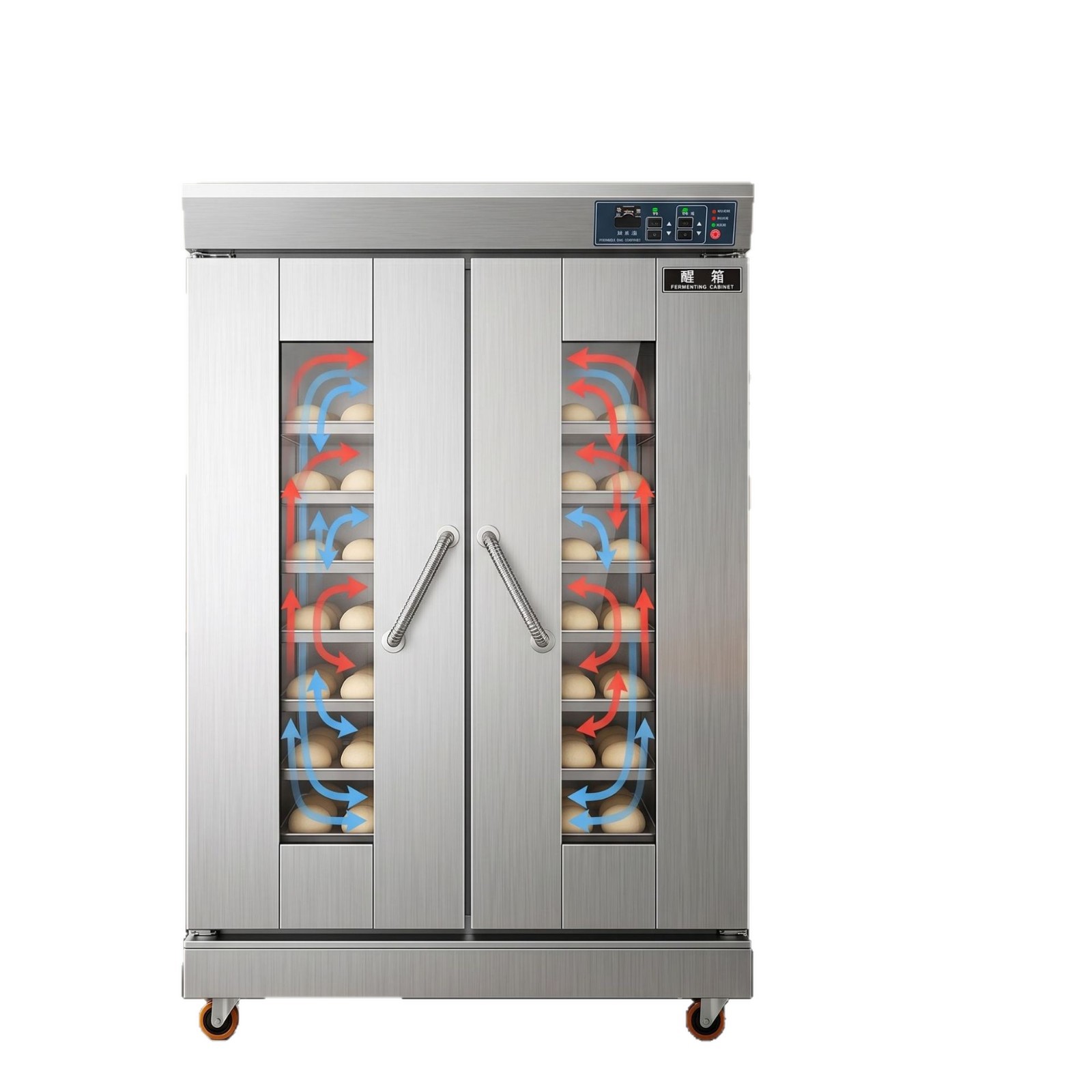 Luxury computer board fermentation box, commercial double-door proofing box, bread and steamed bun constant temperature and humidity fermentation cabinet manufacturer Item Picture