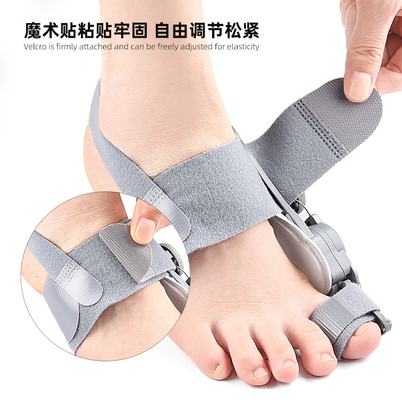 Thumb eversion orthosis, big foot bone protrusion overlapping toe separator, day and night adjustable knob orthosis Application Scenario