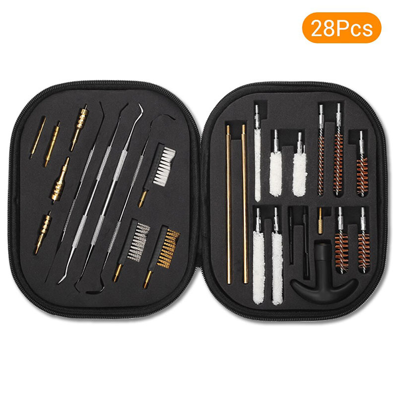 Jujian Cross-border 29-piece set gun brush pipe cleaning tool manufacturer supplies wholesale of outdoor tactical equipment gun barrel brushes full figure