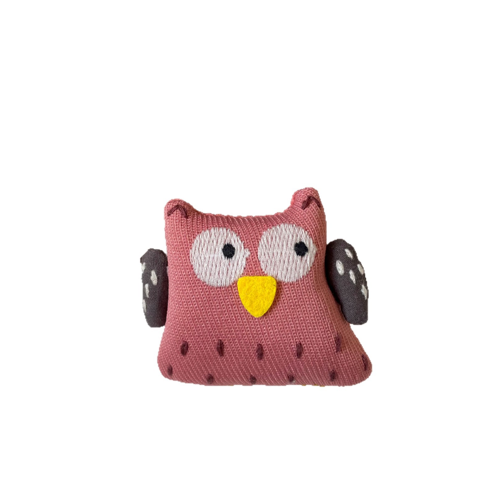 New Korean-style retro forest-themed fabric brooch, bear coffee cup, owl pin, cute doll decorative badge Item Picture