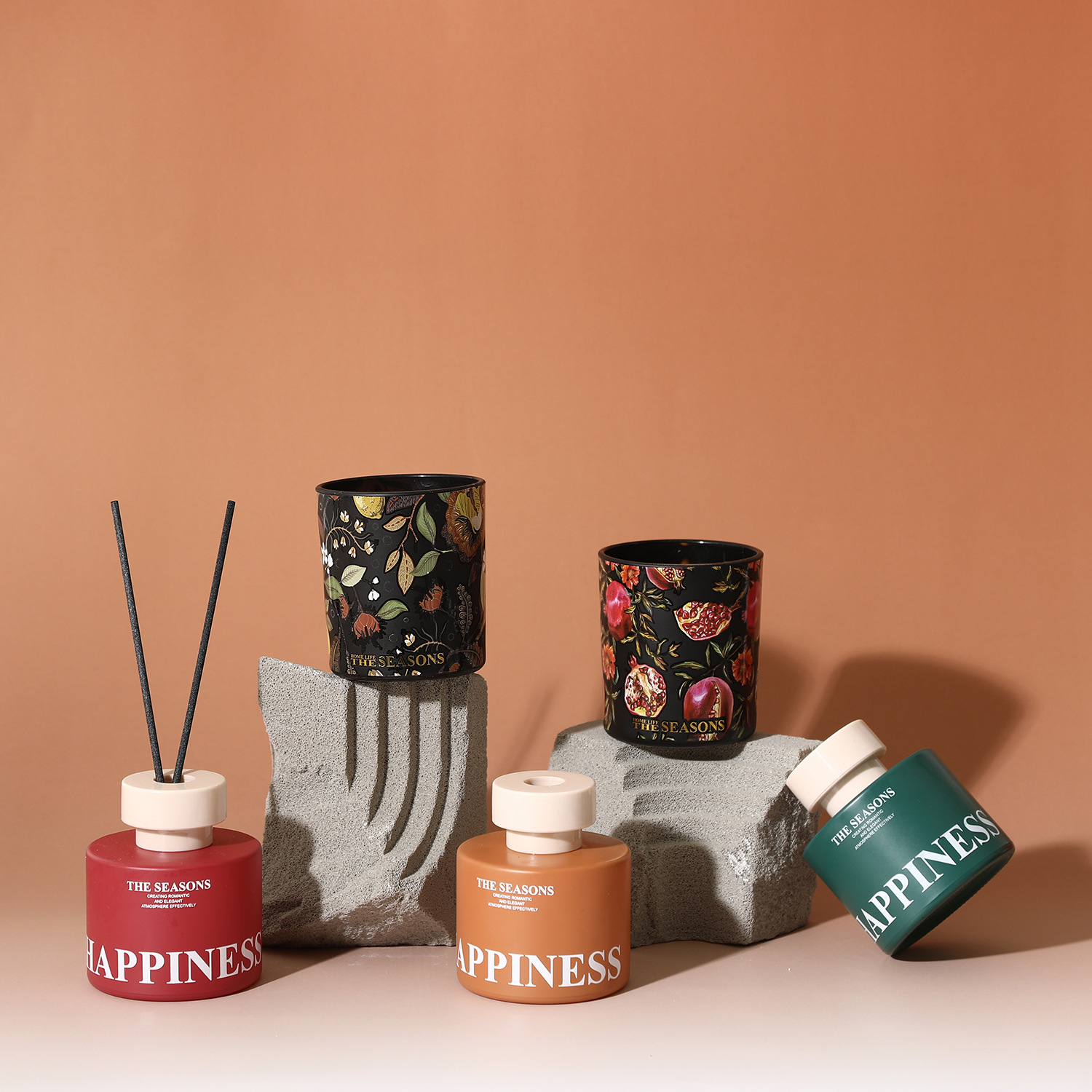 Flameless aromatherapy gift box, candle essential oil set, high-end hotel aromatherapy candles, aromatherapy gifts, wholesale gifts details Picture