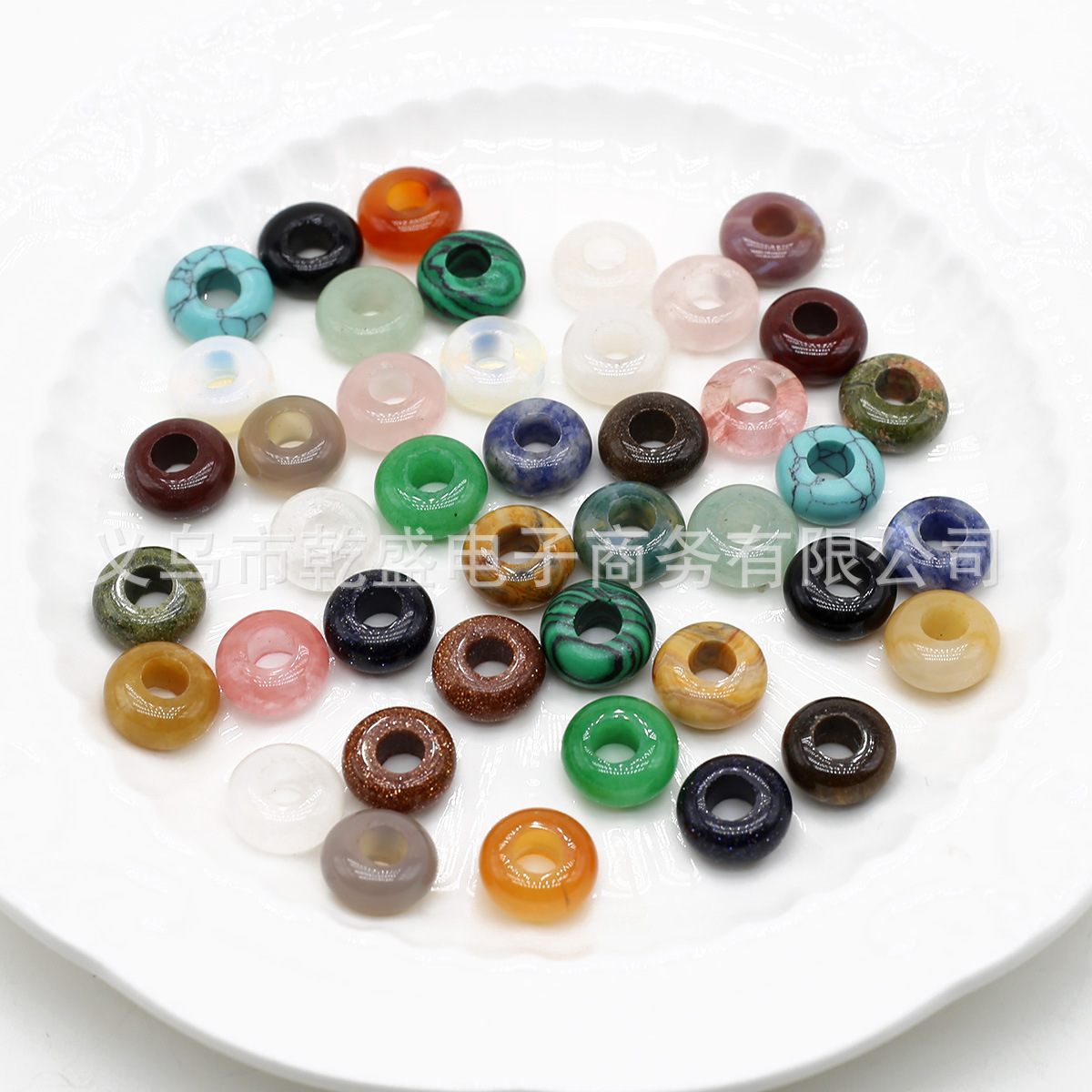 6×12mm natural stone crystal abacus beads, large-hole beads, loose beads wholesale, DIY handmade jewelry and accessory materials details Picture