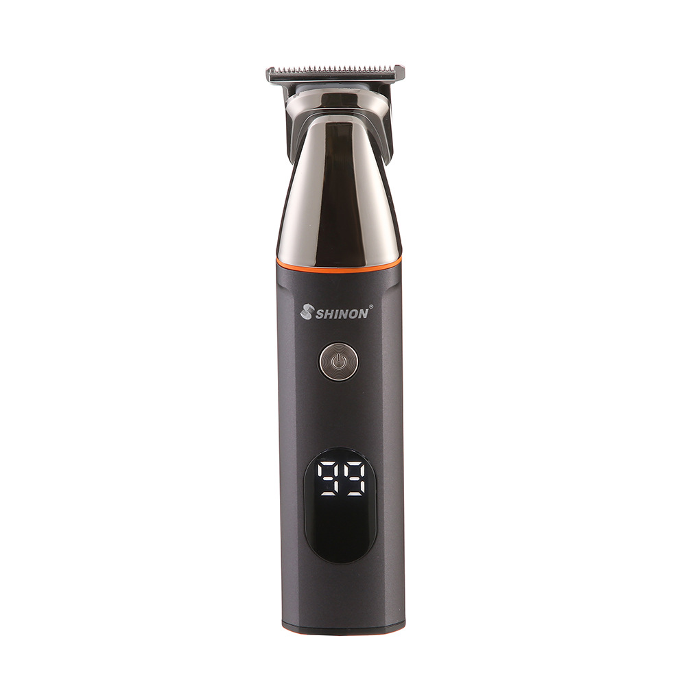 Multi-functional magnetic shaver for shaving nose and hair, six-in-one LCD display, electric hairdresser, oil cutter, engraved clipper Application Scenario