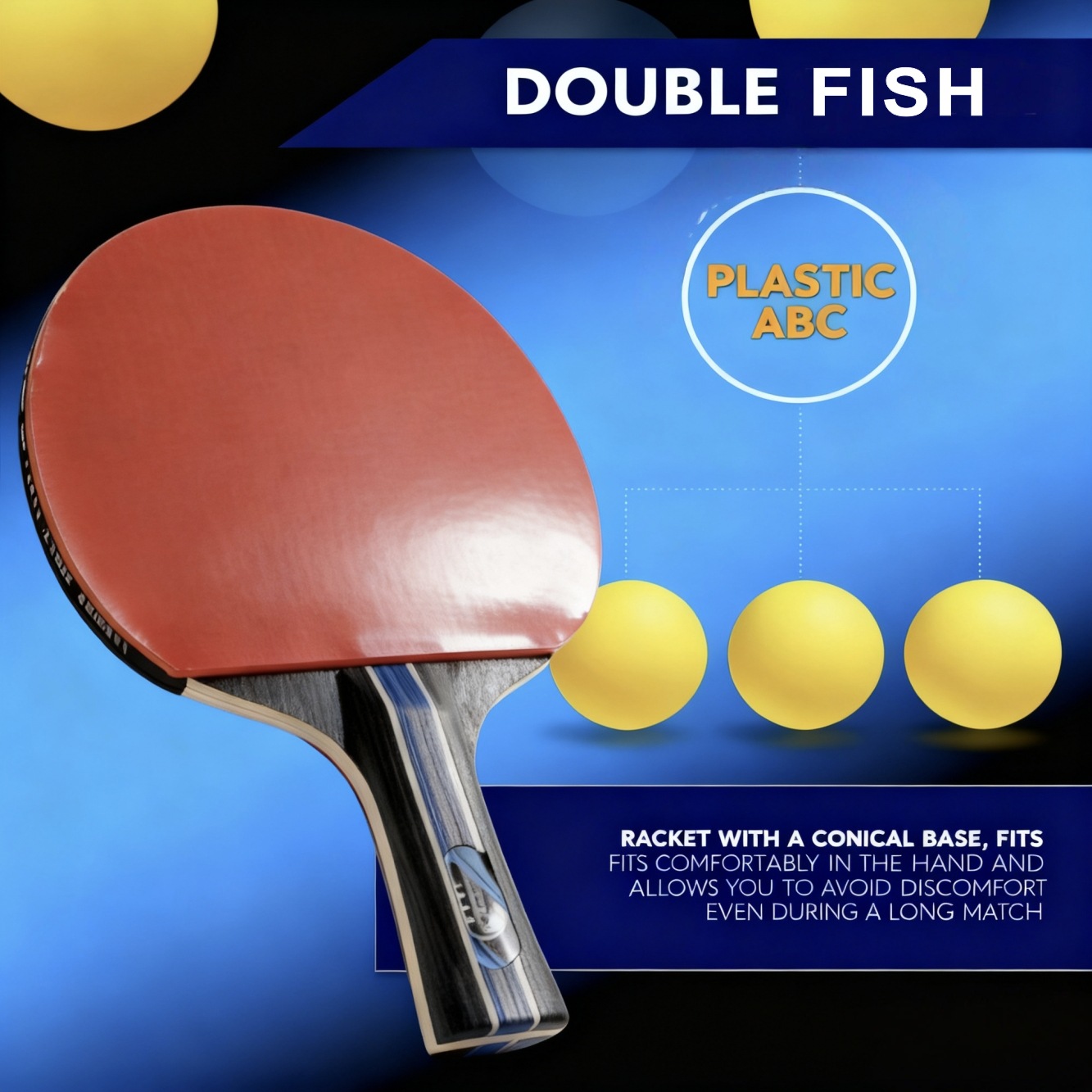 Table tennis racket set, double racket 3 balls 1 package, professional, factory, foreign trade, one-piece consignment, table tennis details Picture