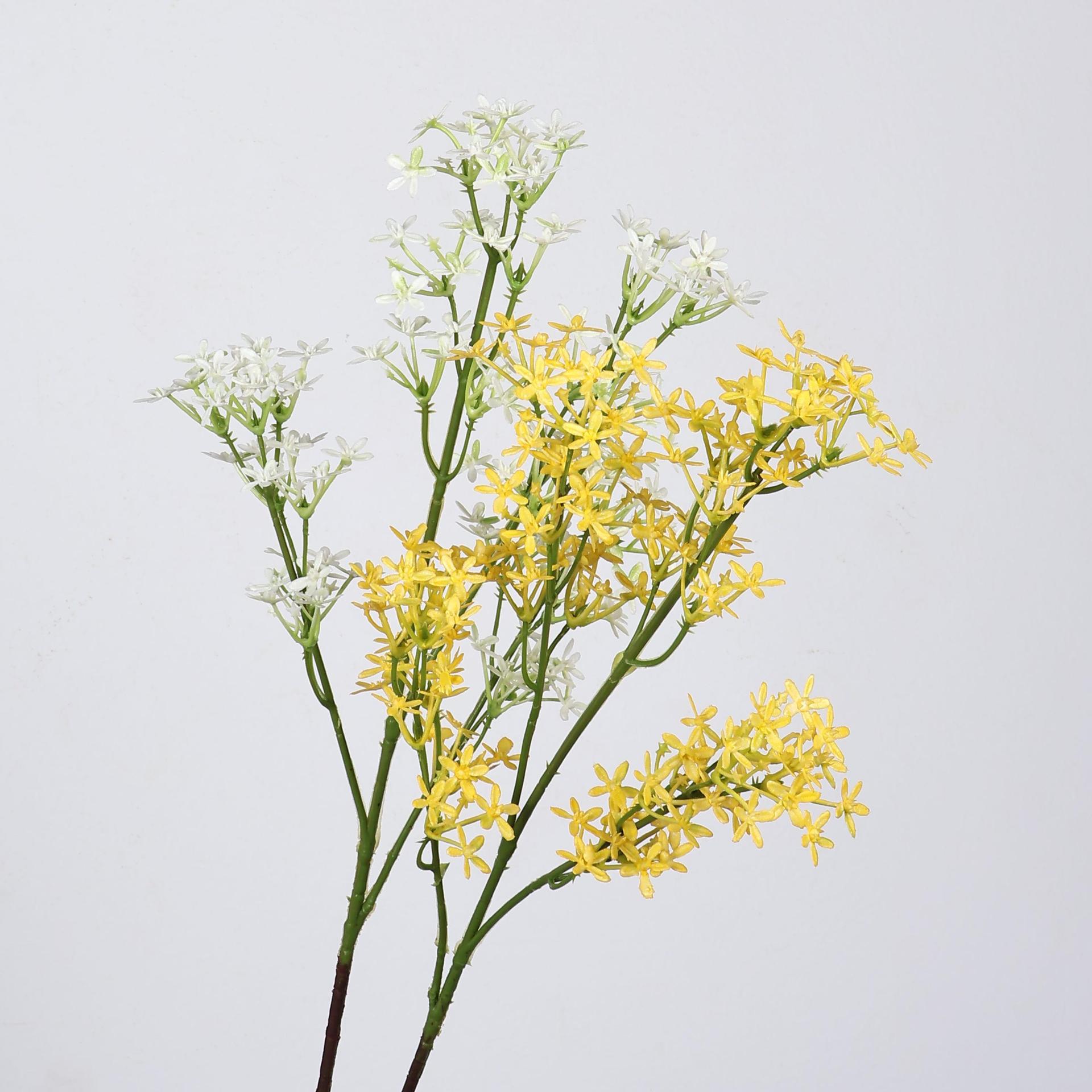 仿真银冠花小碎花野花仿真花造景装饰花假花婚礼布置插花花材花艺产品图