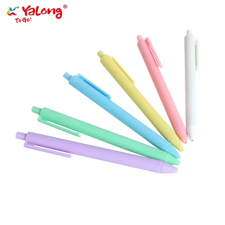 YALONG high appearance level cream ballpoint pens, gel pens, Mark Long student stationery, school office supplies