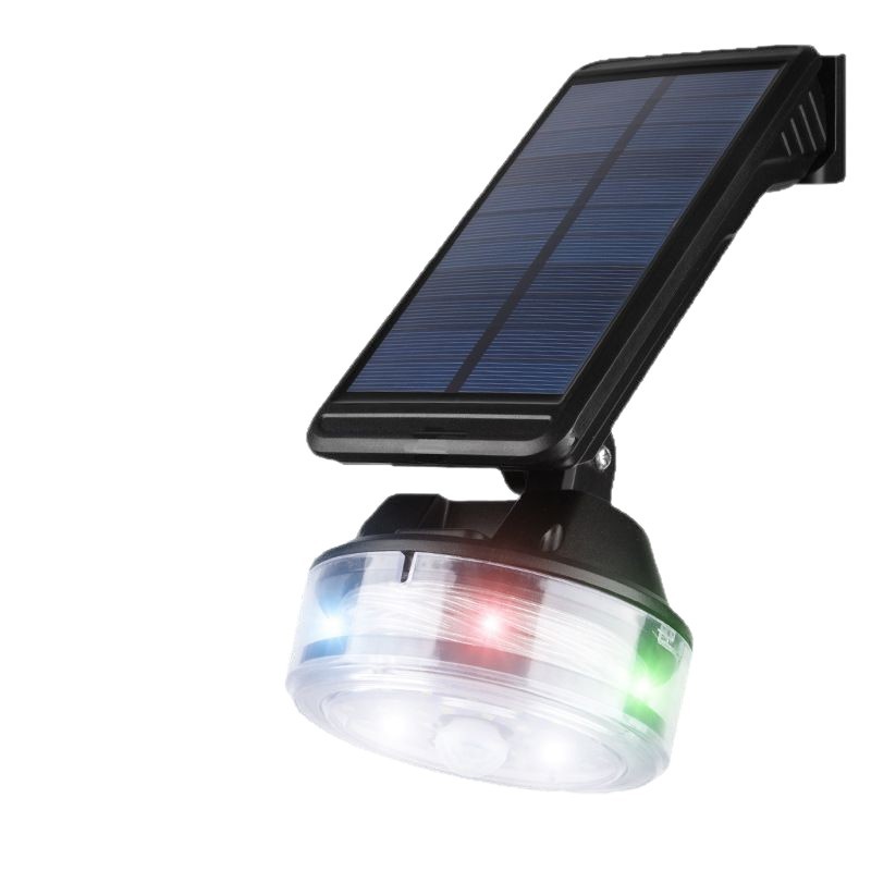 Cross-border new outdoor solar-powered sensor pull wire wall lamp simulation monitoring, no need for charging, large-capacity garden lamp Item Picture