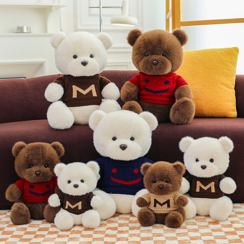 New cross-border sweater, teddy bear plush toy, cute teddy bear doll, Children's Day gift Application Scenario