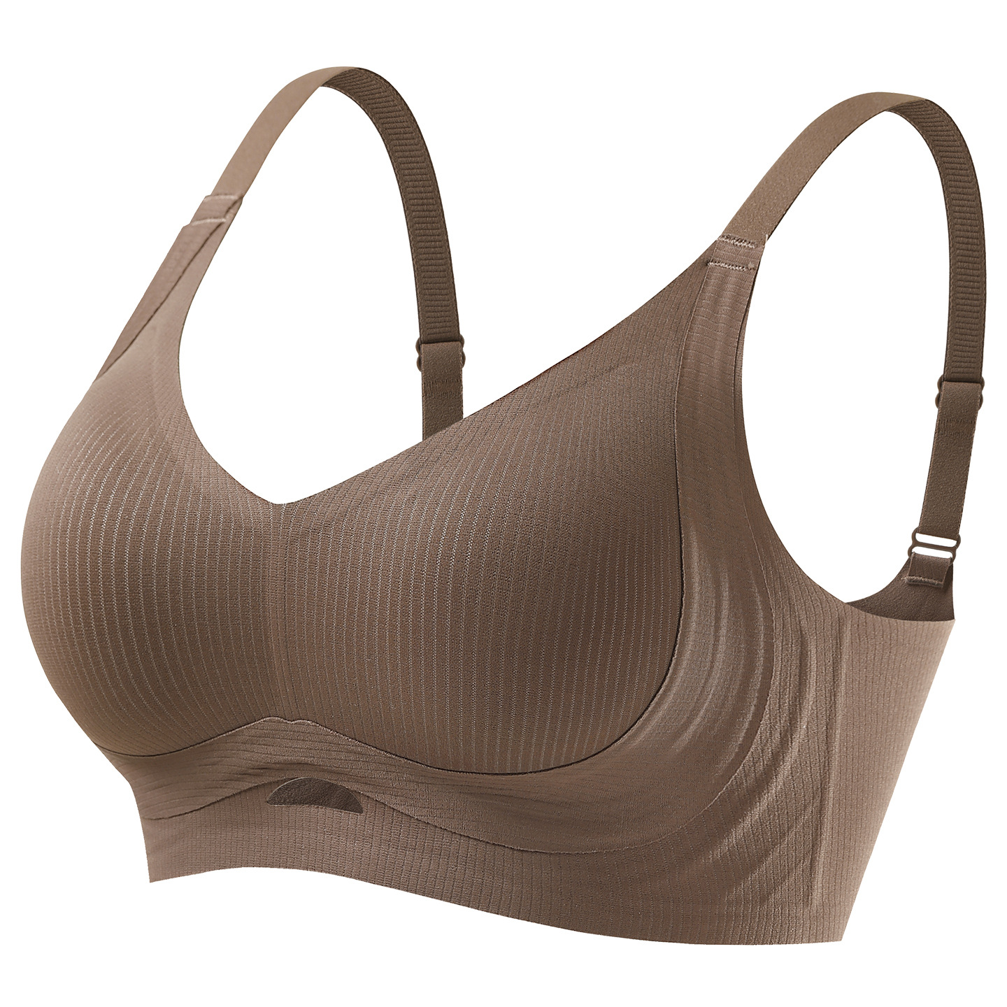 The new three-dimensional aloe vera care lifting bra for autumn and winter of 25 years, a comfortable nourishing cup heat storage bra without steel rings Item Picture