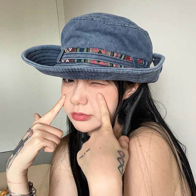 Cross-border export of ethnic-style cowboy hats, outdoor hiking and mountaineering sun protection hats, travel and camping wide-brimmed hats, and fisherman hats Application Scenario