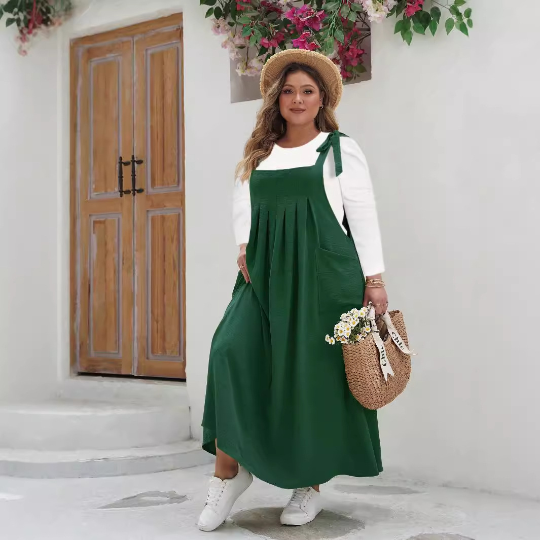Aliexpress and Amazon are in stock for the new summer style of women's plus-size, chubby girls. Fashionable solid-color halter jumpsuit for women Specification drawing