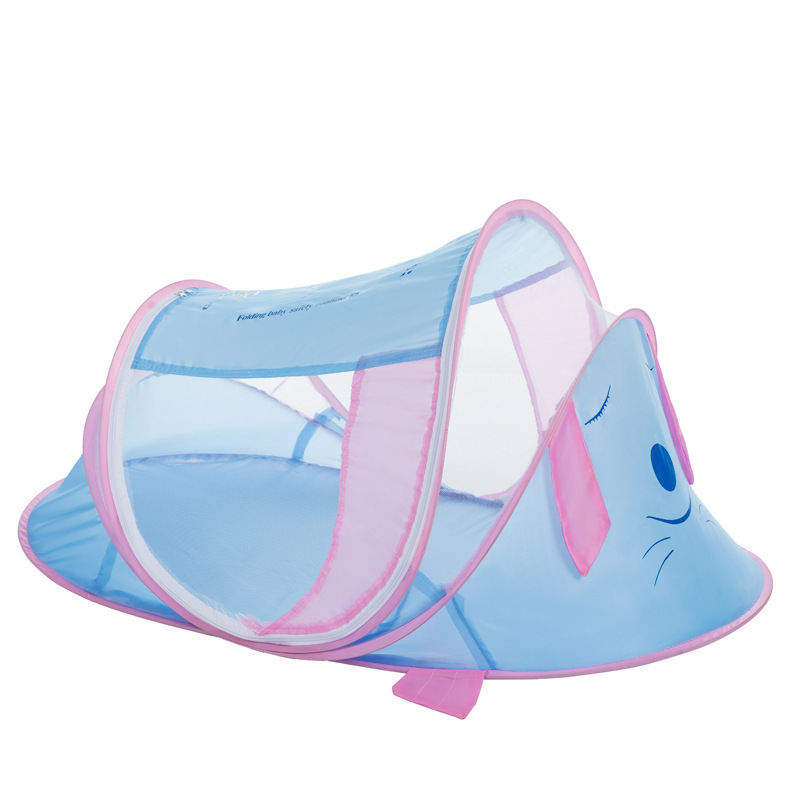 折叠蚊帐防蚊床上蒙古包小孩防摔免安装婴童婴儿床可折叠儿童房