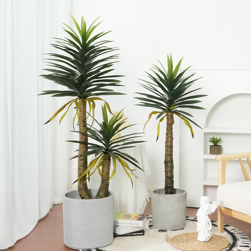 Artificial tropical plants, sword orchid bonsai, large-scale artificial plants, sisal potted plants, indoor floor-standing artificial green plants, agave
