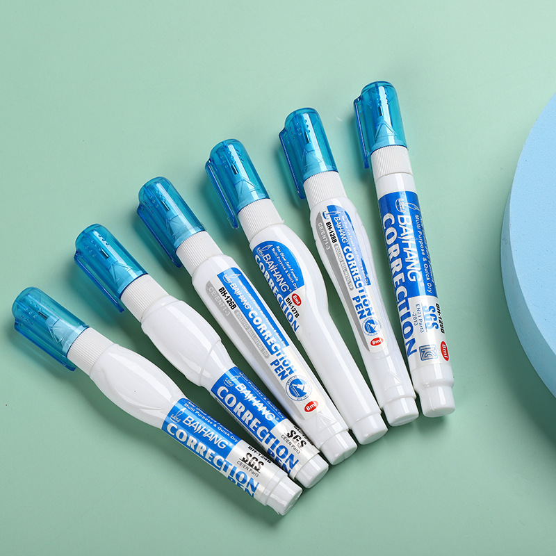 Cross-border foreign trade correction fluid 8ml, white correction fluid, student examination special office and study dual-purpose correction pen liquid Application Scenario