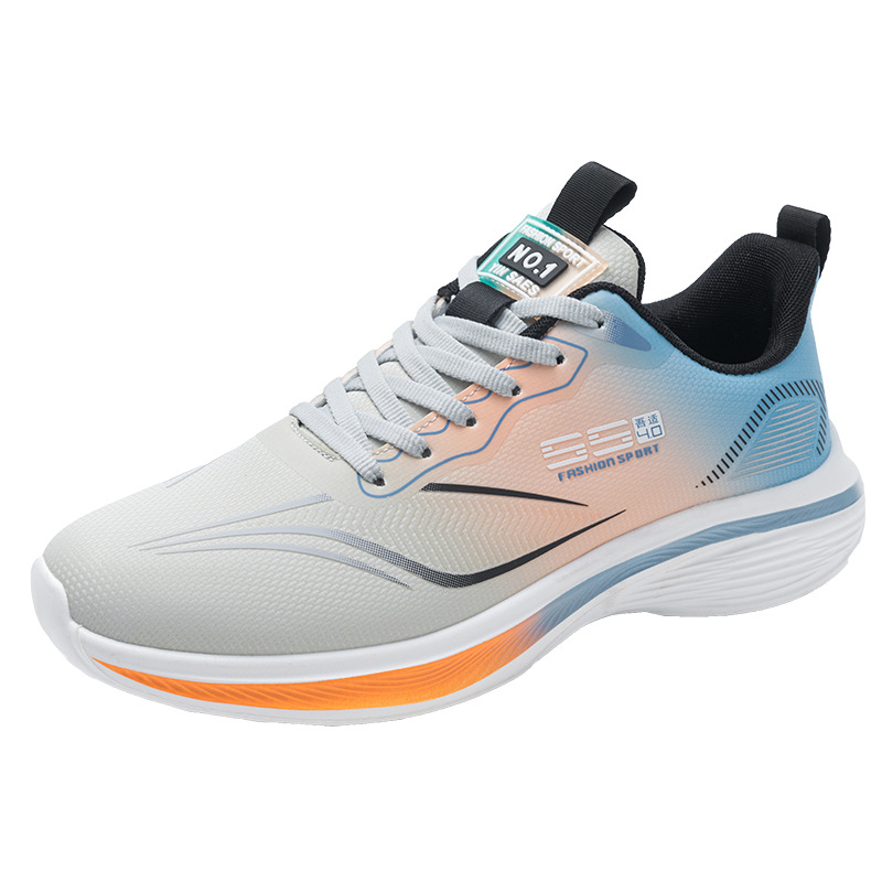 Jordan Chui Ying Running Shoes Men's autumn and winter new style fleece leather running shoes shock-absorbing professional sports shoes fitness test shoes Item Picture