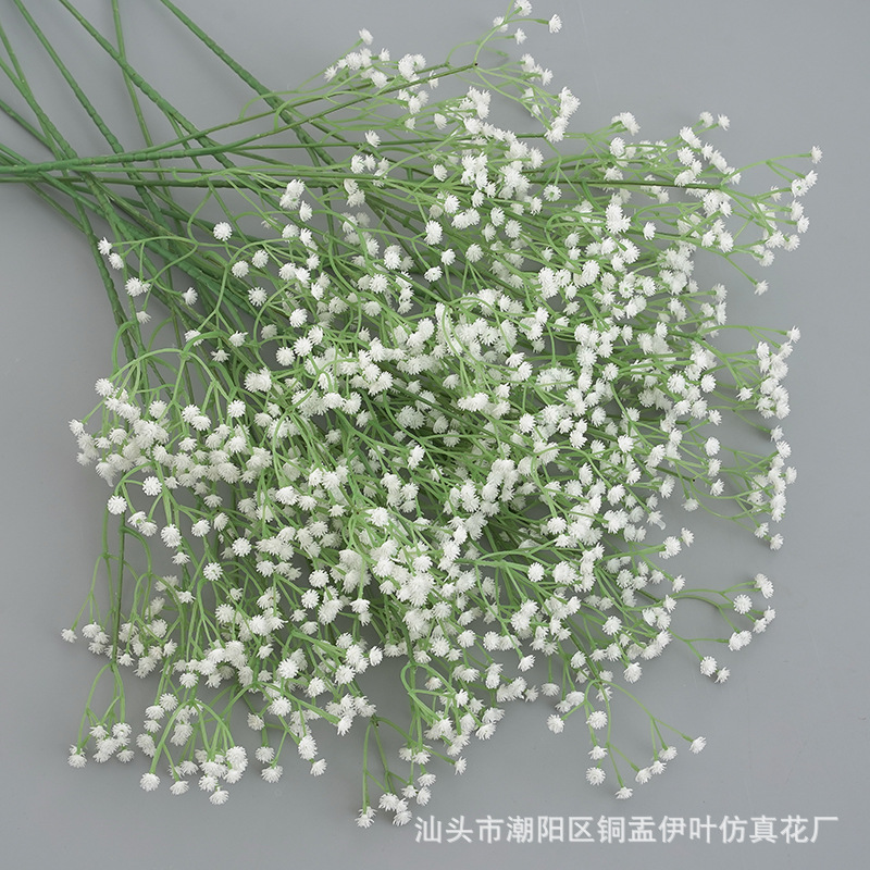 仿真花DIY发饰配件/假花/5朵塑膠花/仿真花/假花批发产品图