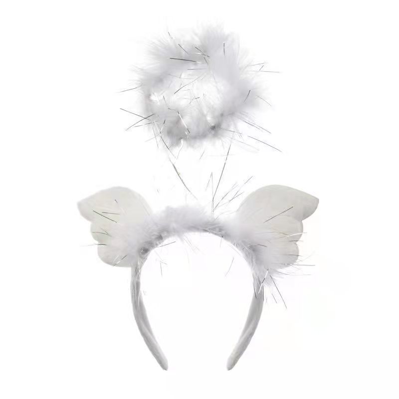 网红卡通发灯光/应援/发卡配件/夜市饰品/复活节白底实物图