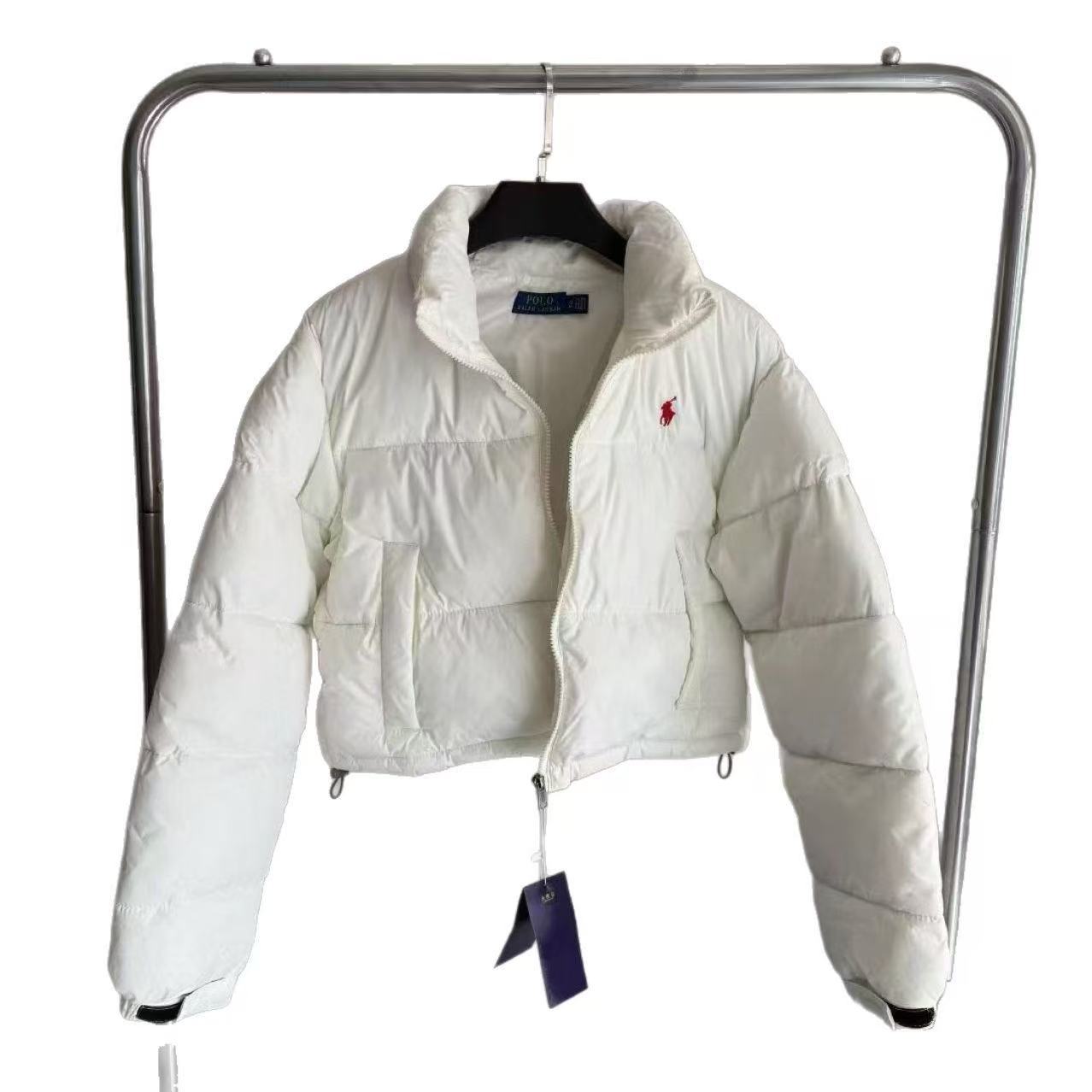 Cross-border foreign trade Little Red Horse high-waisted cotton-padded jacket, short, fluffy, thick and warm winter women's coat, thick cotton-padded jacket Item Picture