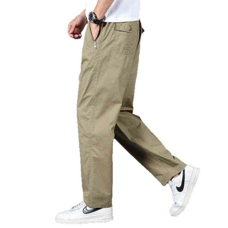Men's loose straight-leg quick-drying pants, casual pants, men's trousers, men's quick-drying clothing and pants Item Picture