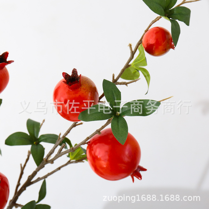 Direct sales from the manufacturer of auspicious home decorations, New Year floral soft furnishings, artificial flower ornaments, and artificial pomegranate fruit branches Application Scenario
