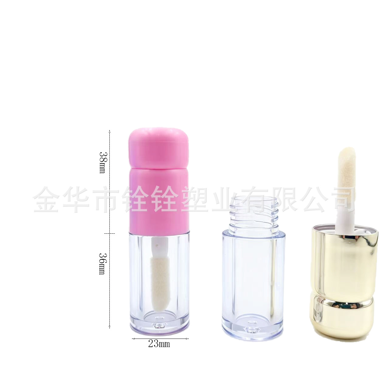 LG2942唇彩管空管3.5ml唇釉瓶彩妆化妆品包材批发矮圆柱体唇彩管