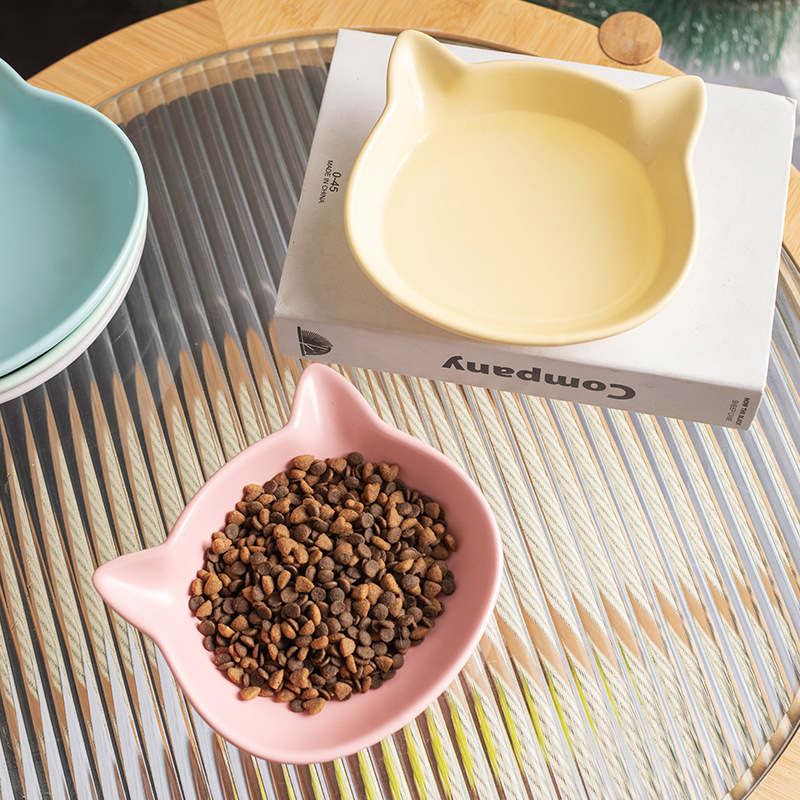 Cross-border cat bowls, ceramic can plates, saucers, cat food bowls, rice bowls, anti-knock cat water bowls, dog bowls, new food bowls Application Scenario