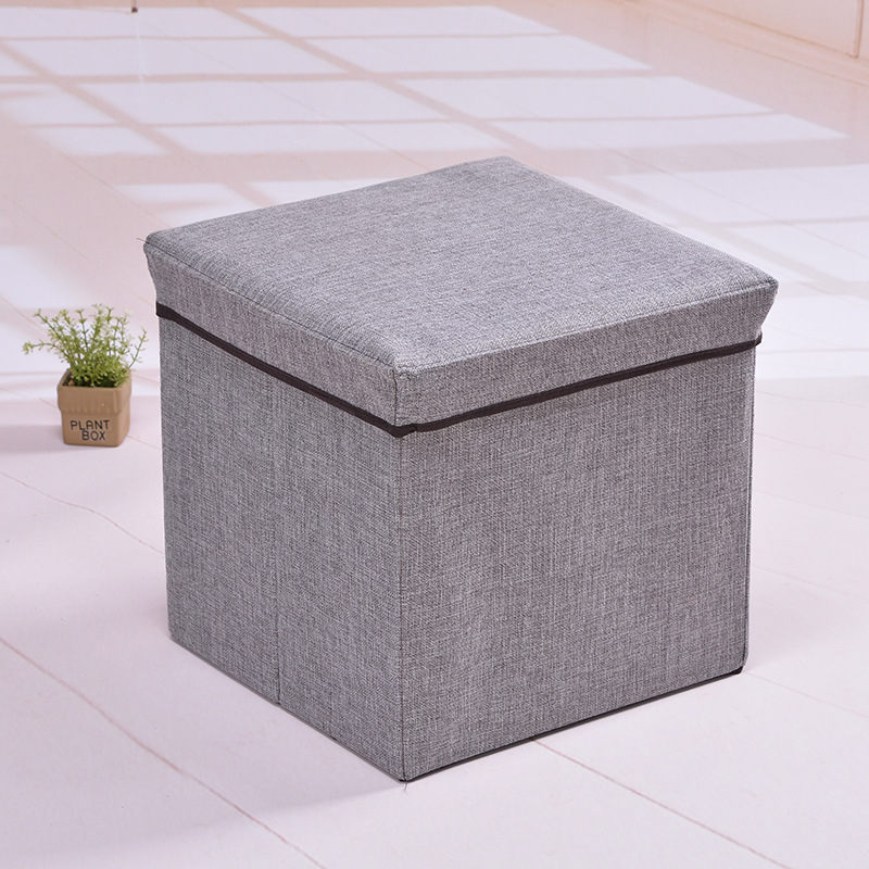 Wholesale of cotton-linen storage boxes with a pastoral style, Chinese-style fabric organizing boxes, eco-friendly and odorless folding storage boxes from manufacturers Application Scenario