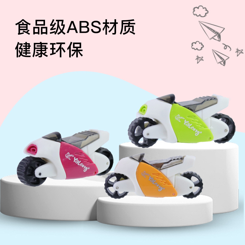 Cross-border factory direct sales of student learning pencil sharpeners, mini motorcycle series shaped pencil sharpeners, creative customization Application Scenario