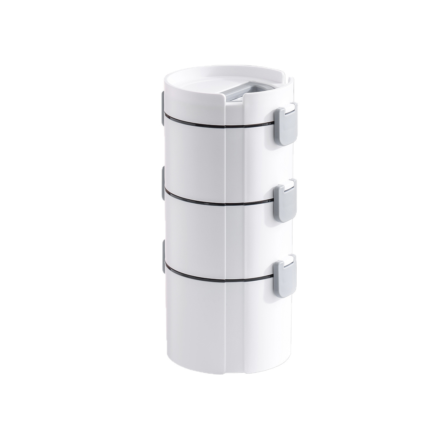 The insulated lunch box keeps the food warm with two or three layers. It is portable for office workers and has a high level of appearance Item Picture