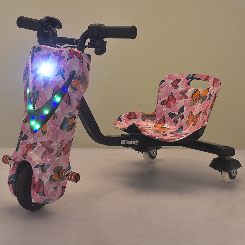 Factory direct supply of children's drift MINI scooters for rent in parks and squares, luminous children's twist scooters in stock for wholesale Specification image