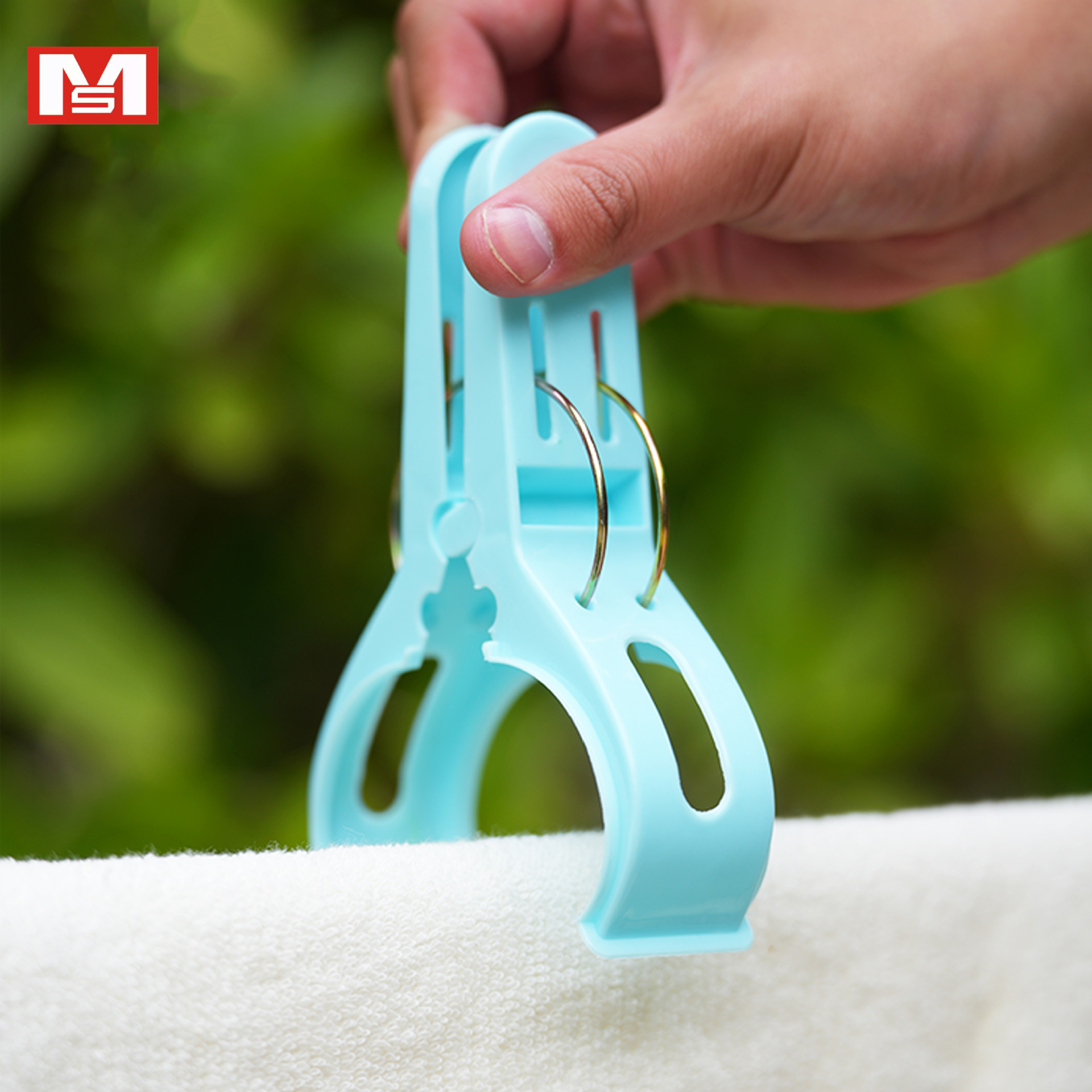 日本MS 2292多功能塑料夹家用加大号四个装被夹防风防滑衣物棉被细节图