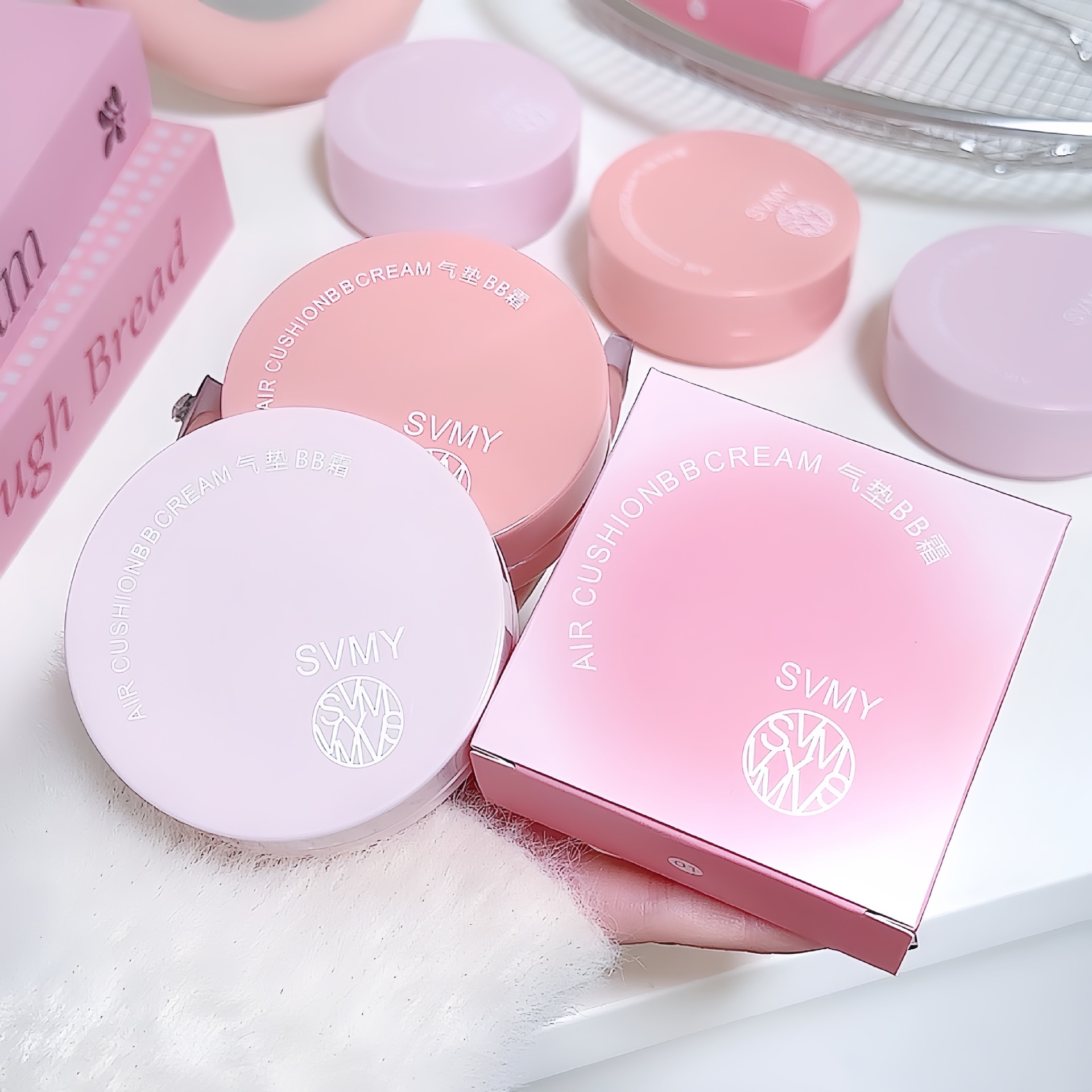 多多化妆品/绿所素颜霜/美茜儿bb霜/垫肩内衣/粉底液细节图