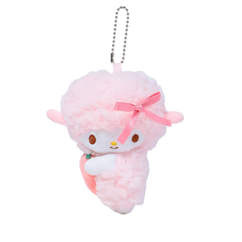 Cute little lamb pendant, pink plush bag pendant, small doll bag pendant, decorative bag, high-end small gift Item Picture
