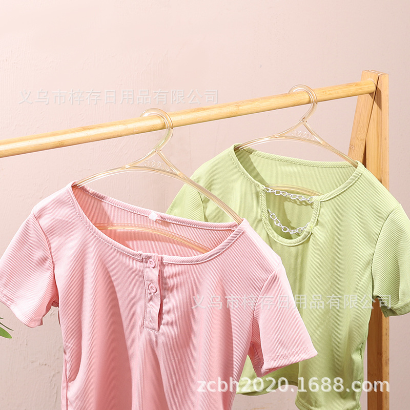 The large curved hook display hanger, creative and seamless clothes drying rack, clothing store clothes hanger, simple and fashionable clothes drying rack for women details Picture