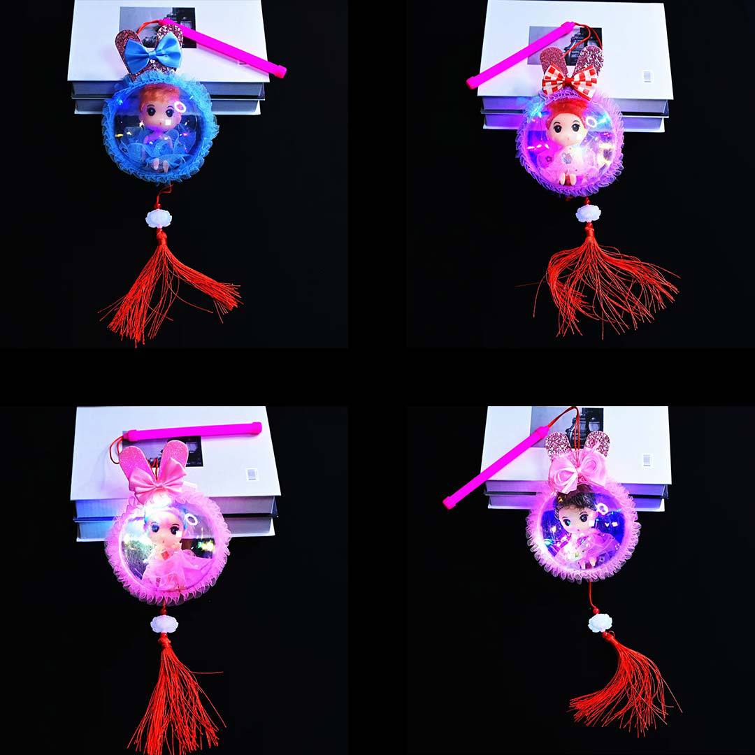 Wholesale of 2025 new hand-held rabbit luminous lanterns, children's starry sky ball lanterns, toys, night market street stalls and small gifts details Picture