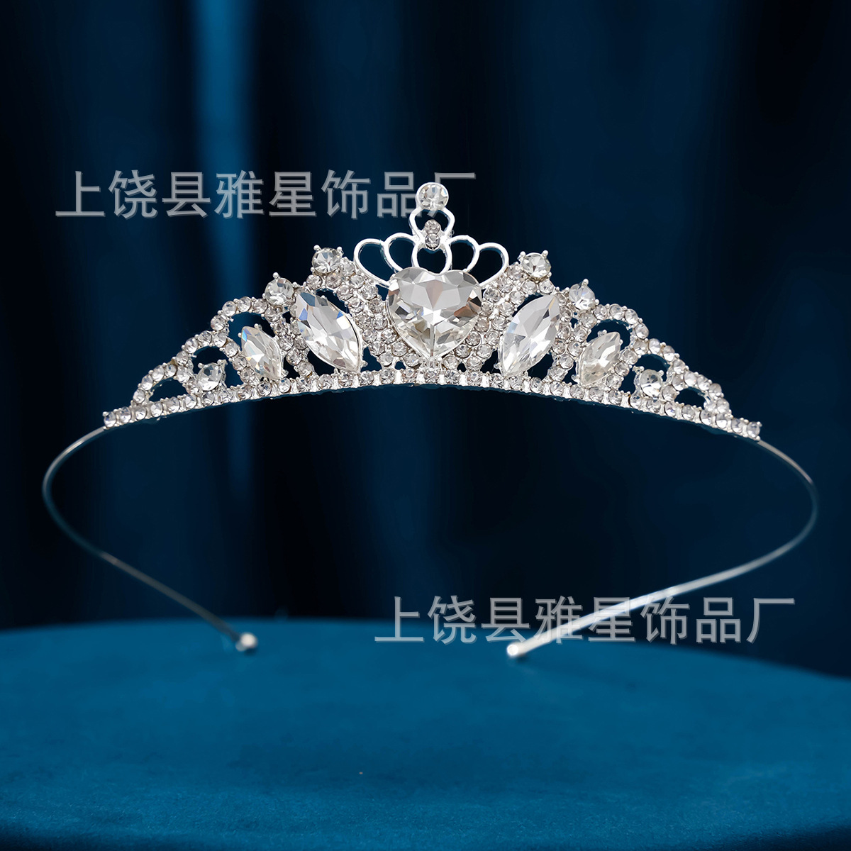 Cross-border best-selling bride's crown headwear, wedding dress accessories, hair bands, princess birthday stage luxury crown rhinestone hair accessories details Picture