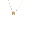 This trendy and stylish H-letter necklace with a touch of sophistication and elegance, featuring a light luxury and niche design, is a versatile collarbone chain Item Picture