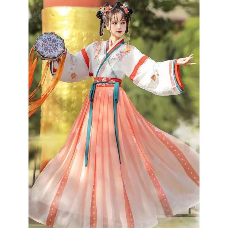 汉服女长袖中国风/明制表演服饰汉服/甲胄/表演服饰汉服/尾货产品图
