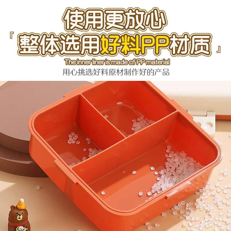 Cute and adorable kitten fruit salad box, lunch box, outdoor picnic compartments, student campus lunch box Specification image