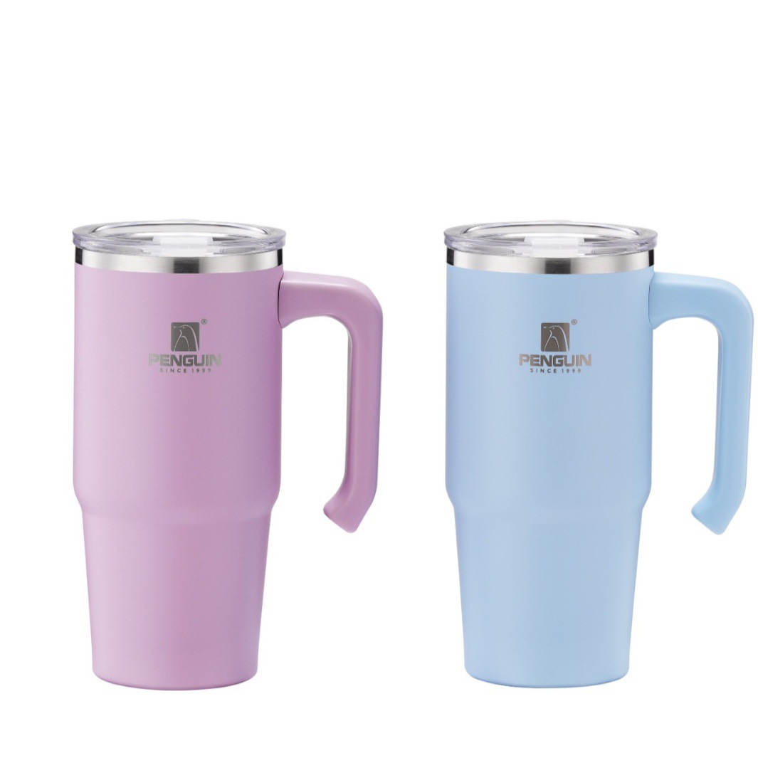 Penguin 304 stainless steel large-capacity macaron vacuum insulated car cup Application Scenario