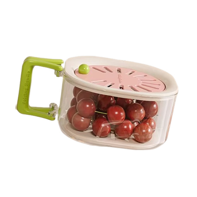 沥水篮厨房洗菜盆圆形洗菜篮家用水果清洗盆菜篮子洗菜筐水果盘白底实物图