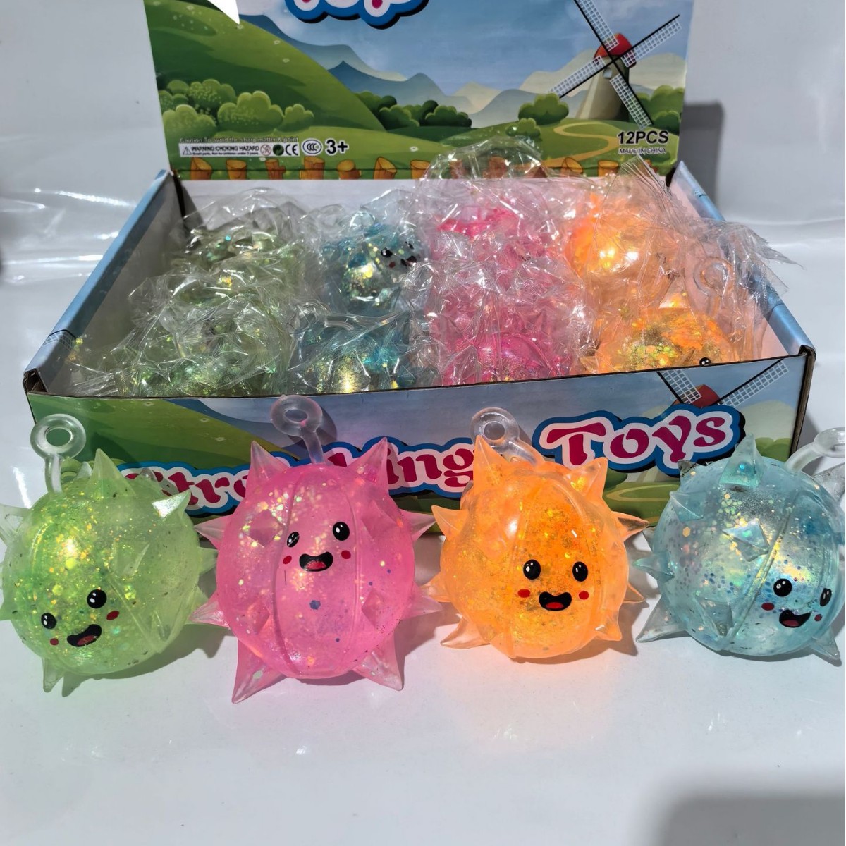 Super popular cross-border geometric pattern maltose ball fun toys Application Scenario