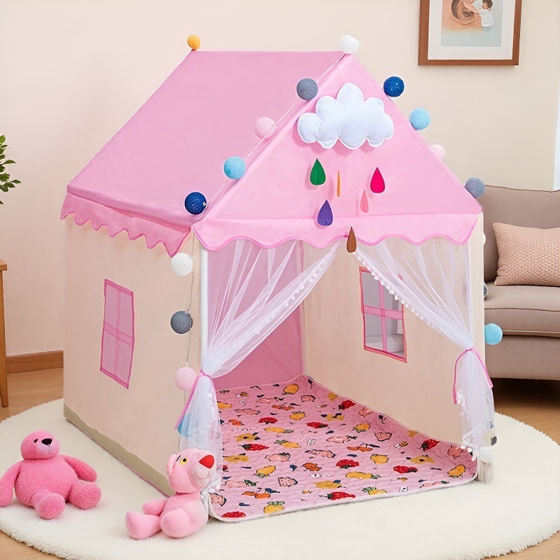 Factory direct delivery, cross-border children's tents, castles, Oxford cloth, game houses, indoor sleeping mosquito nets for boys and girls Specification image