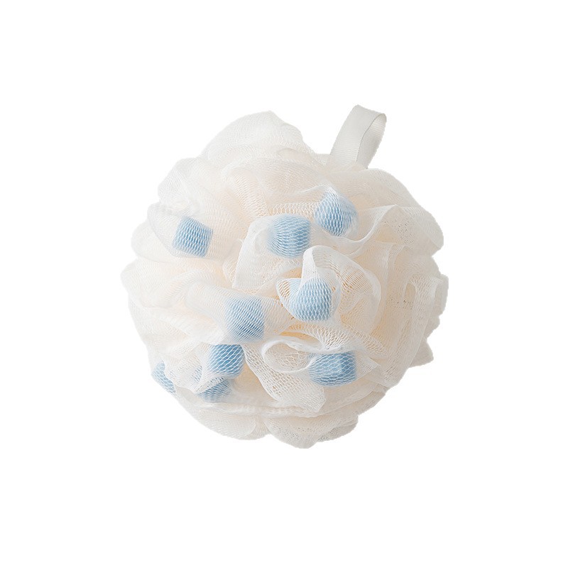 搓澡巾/洗澡巾/搓背刷/木柄洗澡神器/沐浴球白底实物图