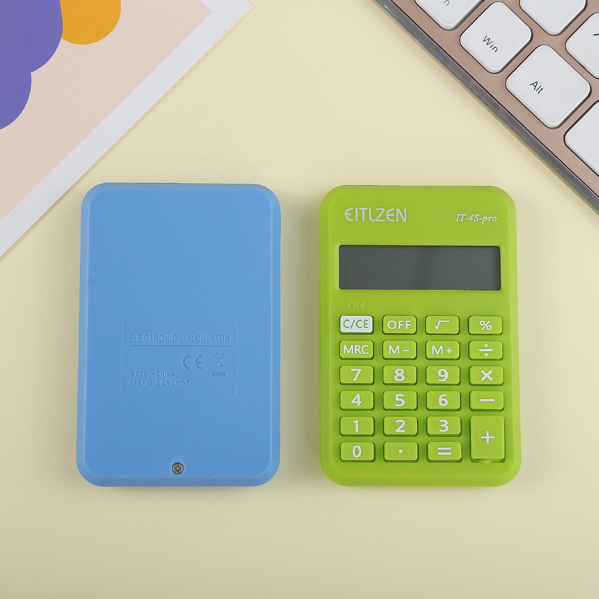 IT-4S-Pro new candy-colored small mini calculator for students with high appearance standards, office accounting details Picture