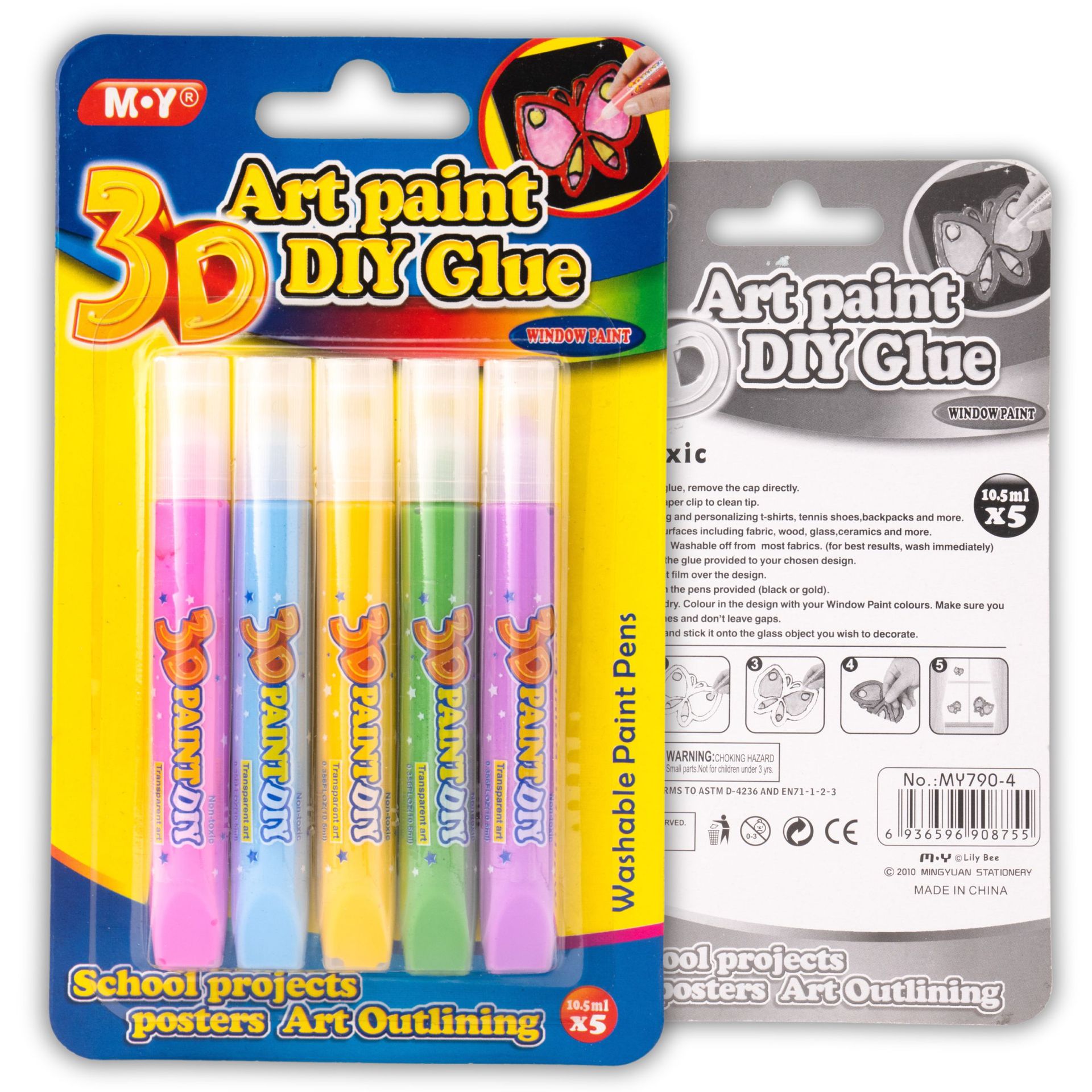 Children's doodling and drawing, hand-painted cartoon pendants without baking, crystal coloring, educational toy accessories, DIY window colors Application Scenario