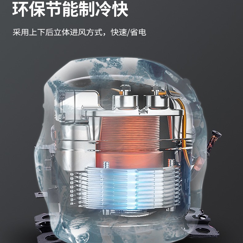 Commercial cake cabinet, glass arc-shaped air-cooled refrigeration cabinet, small fruit preservation display cabinet, and multi-style freezer equipment Application Scenario
