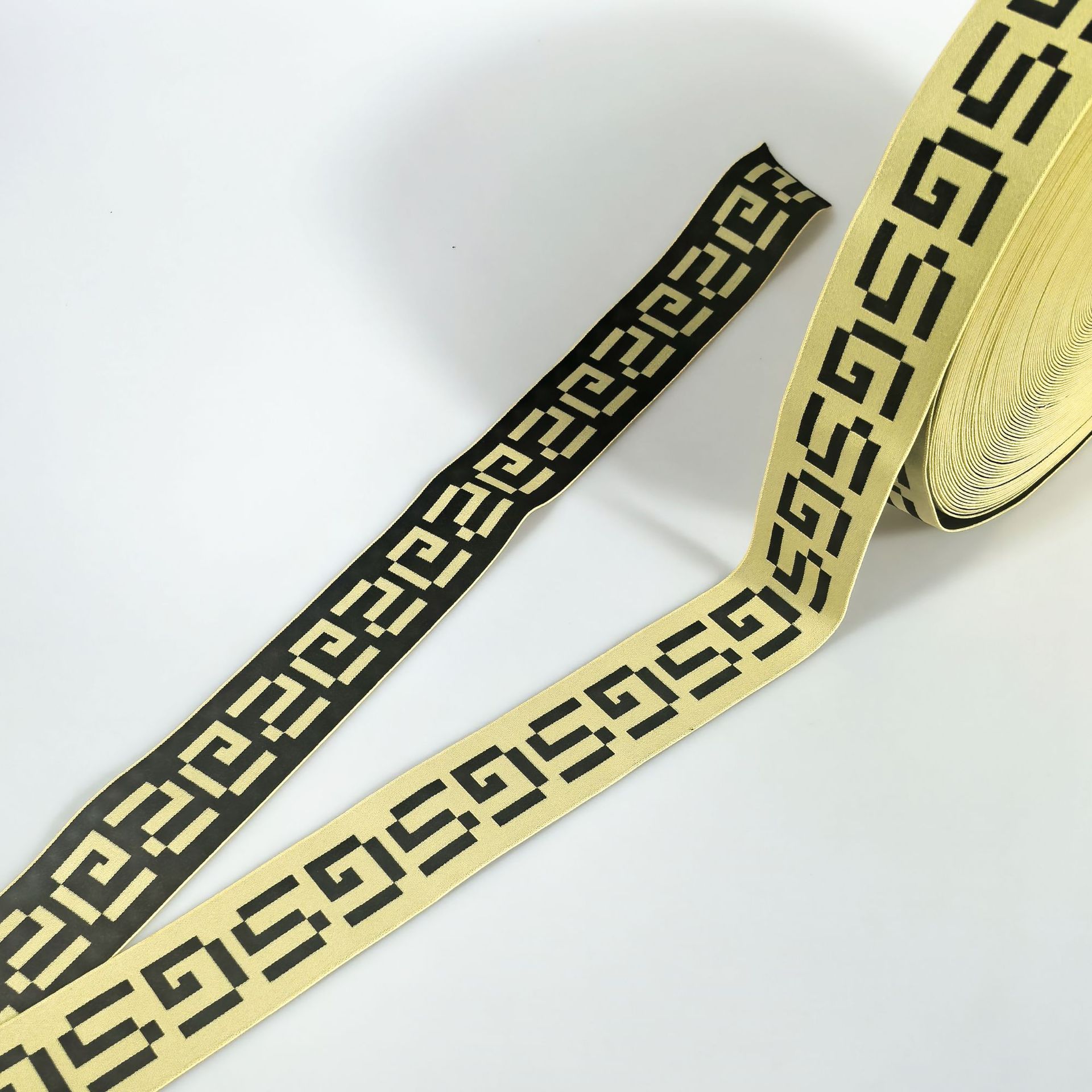 4 cm computer jacquard elastic band polyester material English letter underwear with exposed hem and elastic band at the waist Item Picture
